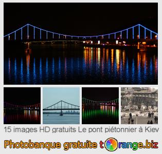 Banque d'images tOrange offre des photos libres de la section:  le-pont-piétonnier-à-kiev
