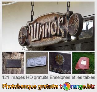 Banque d'images tOrange offre des photos libres de la section:  enseignes-et-les-tables