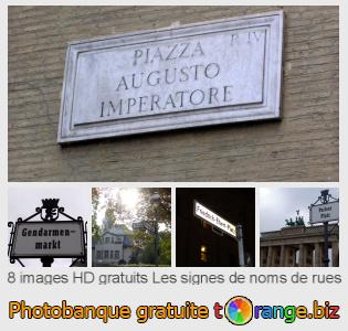 Banque d'images tOrange offre des photos libres de la section:  les-signes-de-noms-de-rues
