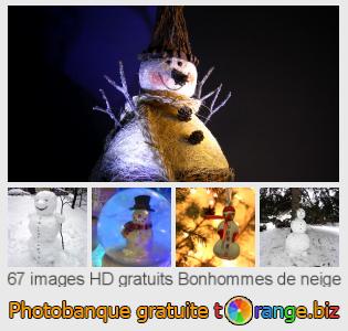 Banque d'images tOrange offre des photos libres de la section:  bonhommes-de-neige