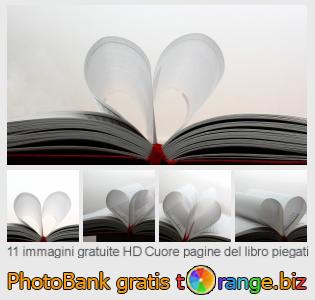 Banca Immagine di tOrange offre foto gratis nella sezione:  cuore-pagine-del-libro-piegati