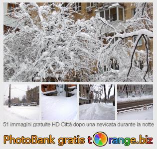 Banca Immagine di tOrange offre foto gratis nella sezione:  città-dopo-una-nevicata-durante-la-notte
