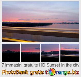 Banca Immagine di tOrange offre foto gratis nella sezione:  tramonto-città