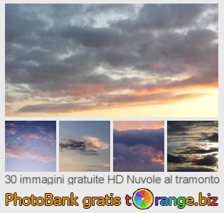 Banca Immagine di tOrange offre foto gratis nella sezione:  nuvole-al-tramonto