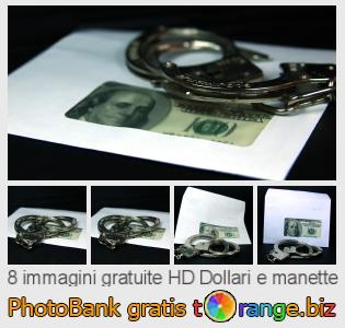 Banca Immagine di tOrange offre foto gratis nella sezione:  dollari-e-manette