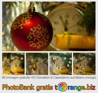 Banca Immagine di tOrange offre foto gratis nella sezione:  giocattoli-di-capodanno-sullalbero-orologio