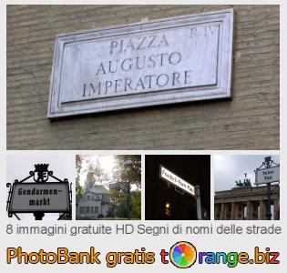 Banca Immagine di tOrange offre foto gratis nella sezione:  segni-di-nomi-delle-strade