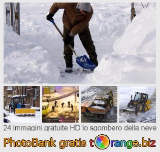 Banca Immagine di tOrange offre foto gratis nella sezione:  lo-sgombero-della-neve