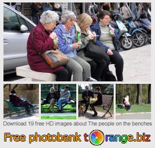 images free photo bank tOrange offers free photos from the section:  people-benches