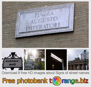 images free photo bank tOrange offers free photos from the section:  signs-street-names