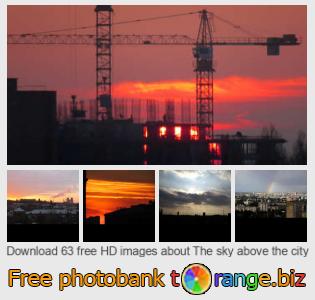 images free photo bank tOrange offers free photos from the section:  sky-above-city