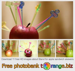 images free photo bank tOrange offers free photos from the section:  stand-apple-sandwich-skewers