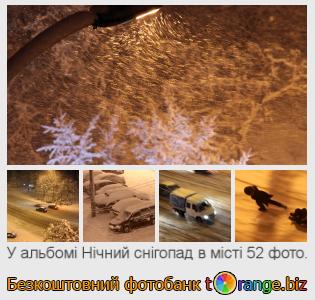 Фотобанк tOrange пропонує безкоштовні фото з розділу:  нічний-снігопад-в-місті