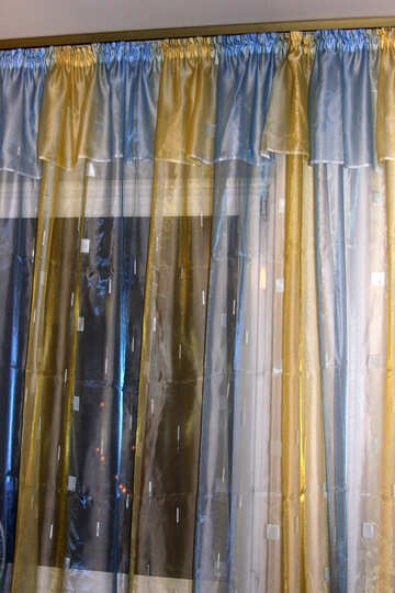 Las cortinas de organzy multicolor №980