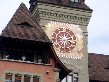 The clock on the old tower. №417