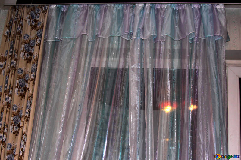 Organza curtains at dusk №981