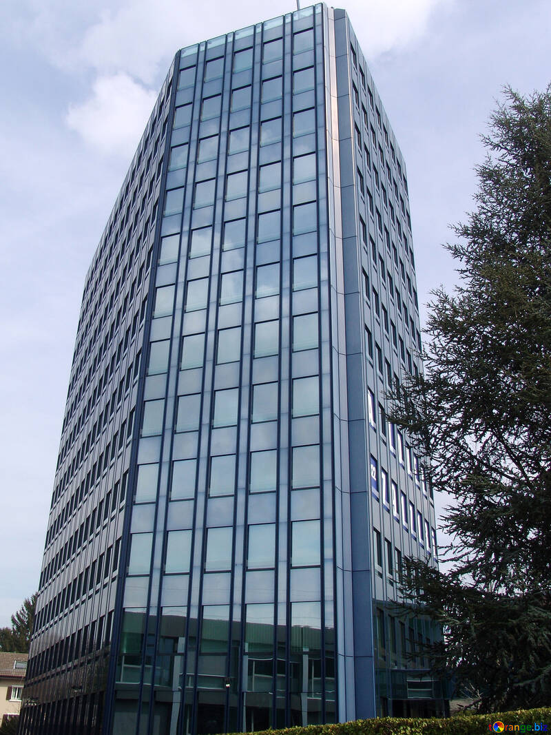 Modern high-rise building with glass facades №368