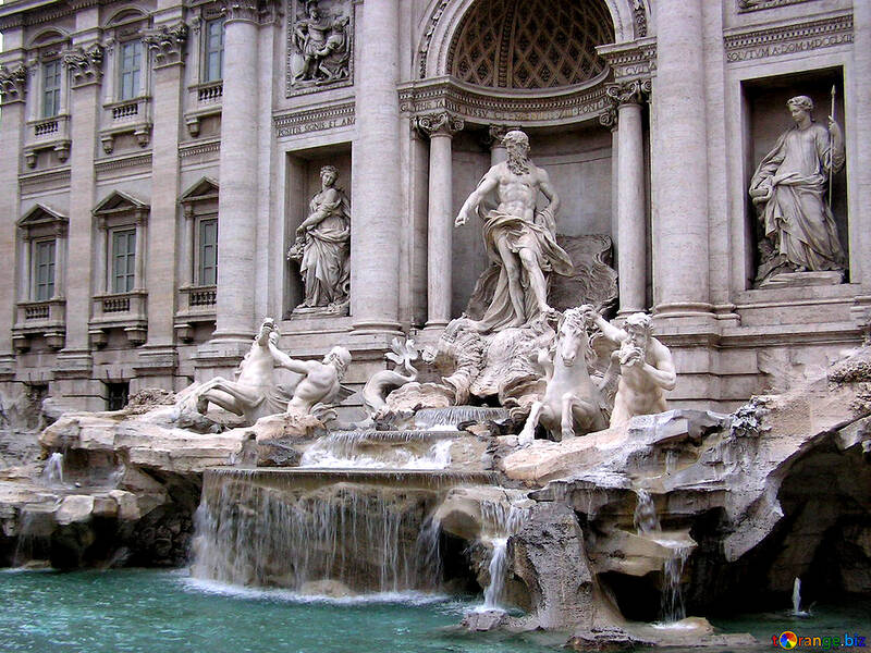 Rome Trevi Fountain Fontana di Trevi №317
