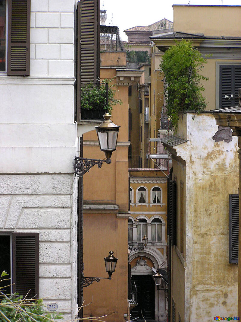 The Italian roofs, walls and lanterns №313
