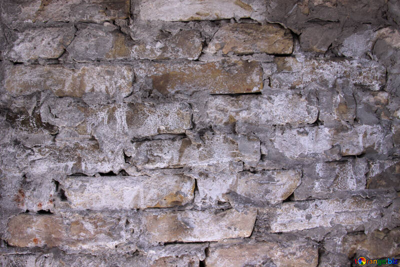 Old red brick masonry texture №814