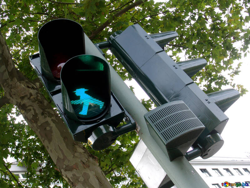 Green traffic light for pedestrians №222