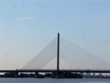 橋。 キエフ。 ドニエプル川。 №1972