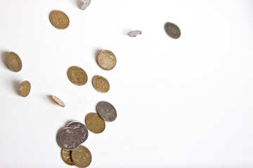 um punhado de moedas №1558