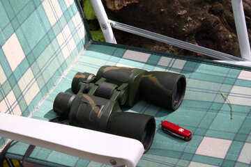 Binoculars and knife №1678