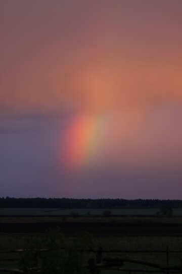 In Regenbogenfarben Abendhimmel №1872