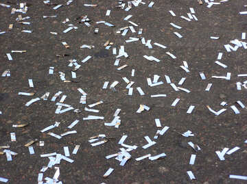 Confettis sur asphalte №1164