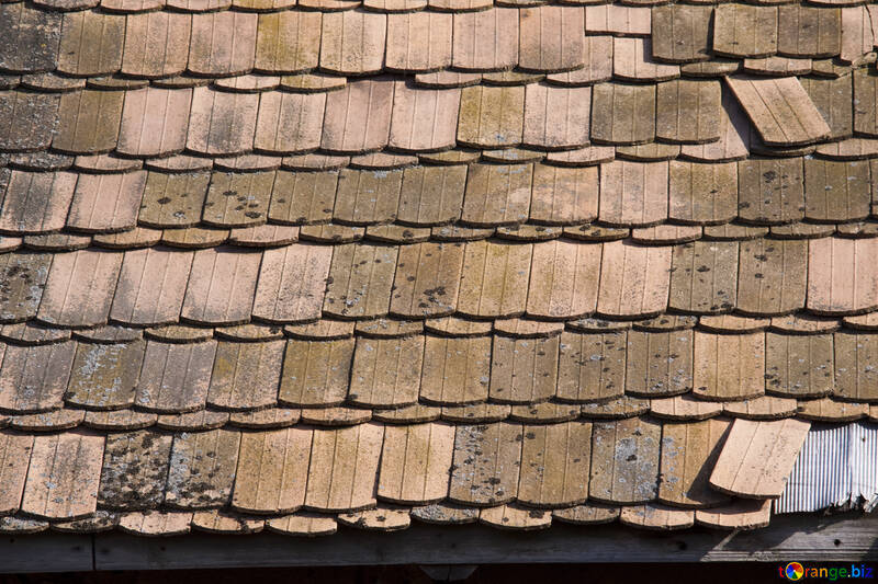 La teja viejo de barro. La textura №1086