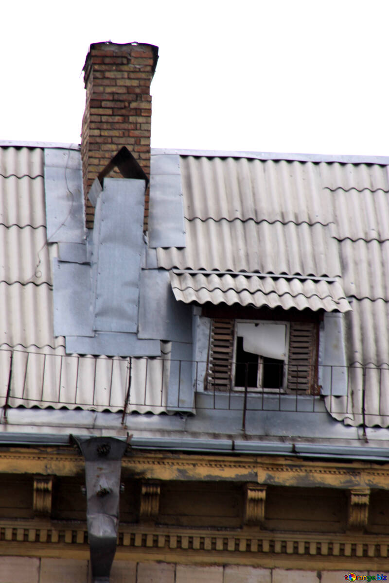 Ventilation and attic window on the roof №1367