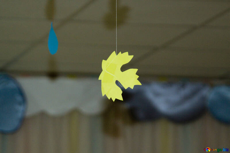 Yellow leaf of the Paper №10855