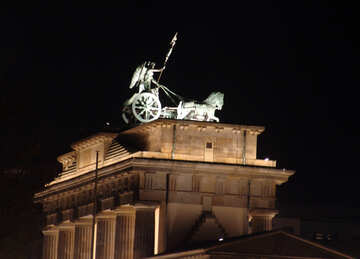 Brandenburg Gate.Chariot.Night. №11492