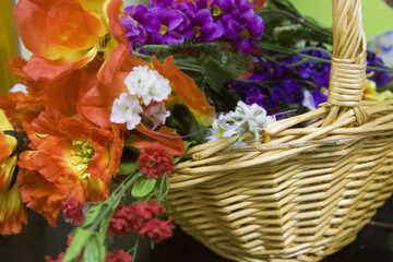 Flowers in basket №11406