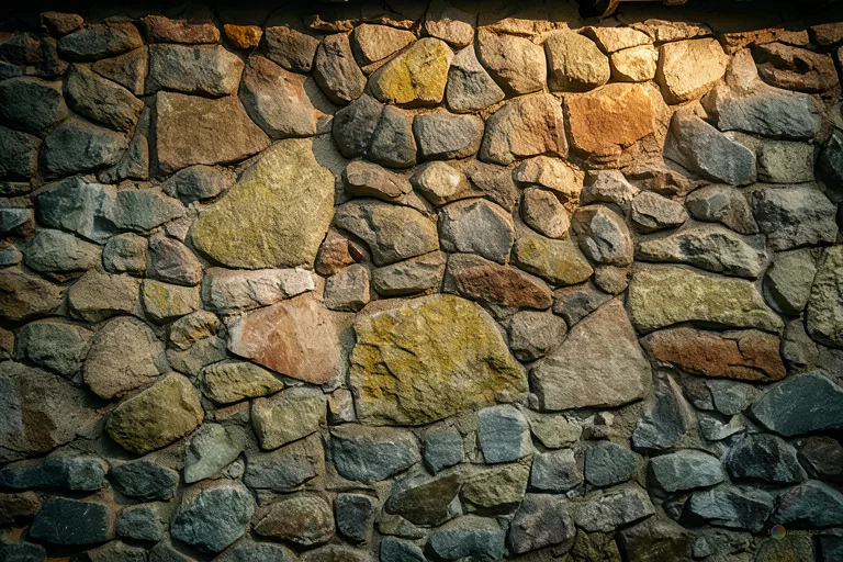Відреставрована люксова версія Rubble masonry texture. Old masonry wall texture with color variations №12852