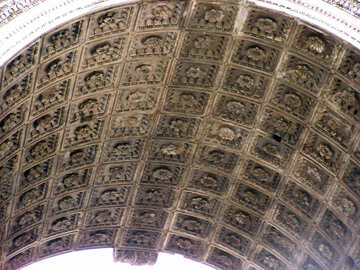 The pattern on the arch of the arch №12427