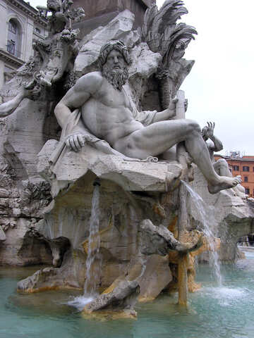 Sculpture in the fountain №12402