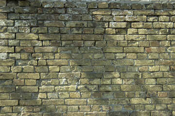 Texture. Un vecchio muro di mattoni №12758
