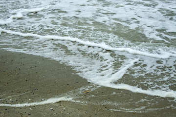 Wave on sand №12741