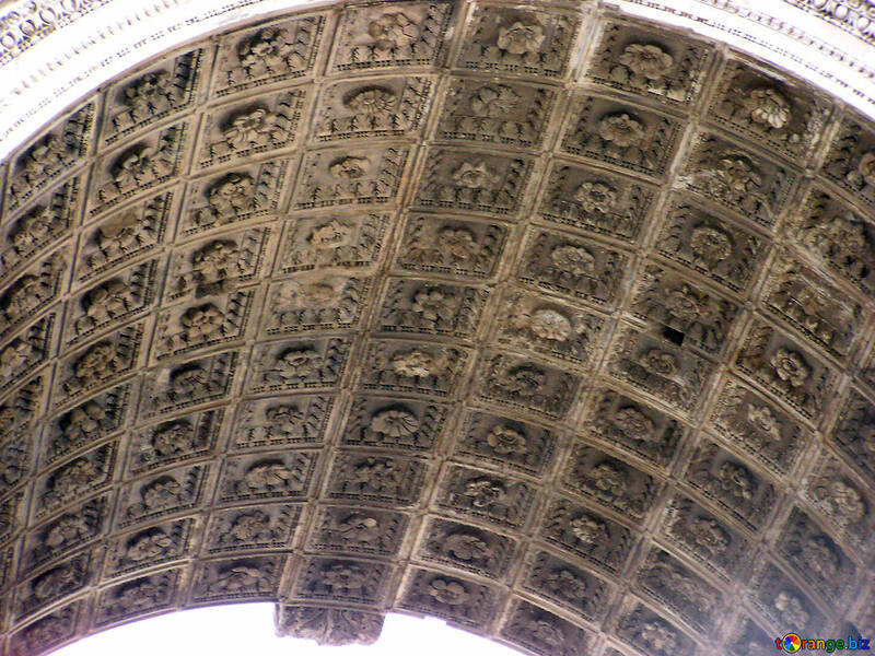 The pattern on the arch of the arch №12427