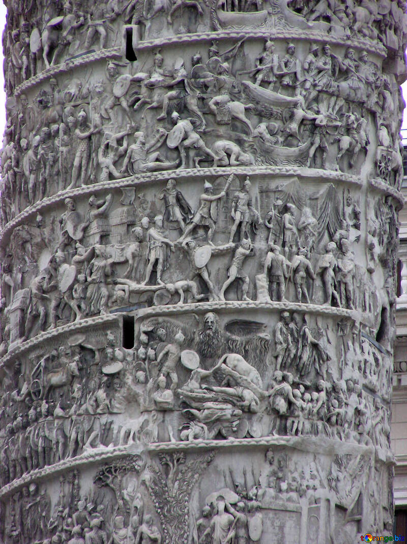 O baixo-relevo sobre coluna de Marco Aurélio №12392