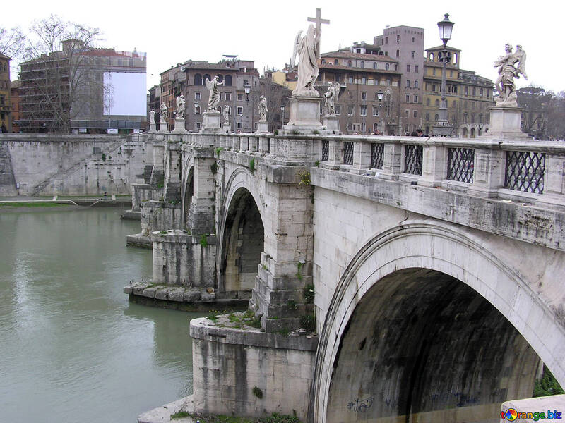 The bridge across the Tiber №12611