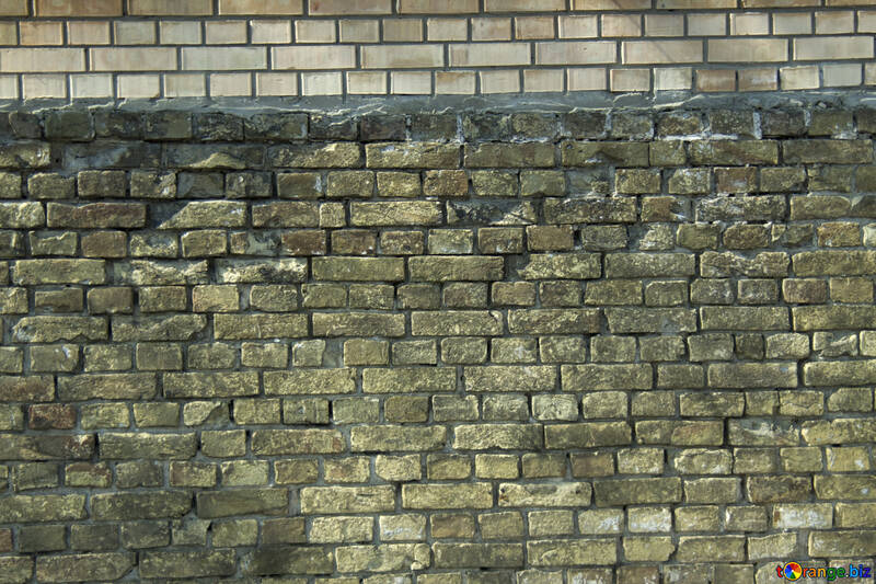The texture of the new brick on the old. №12816