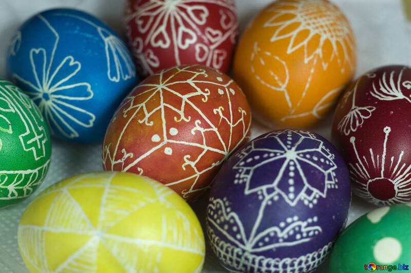 Colored Easter eggs №12271