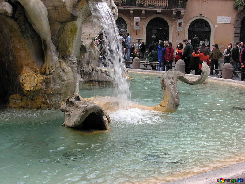 Waterfall in the fountain №12398