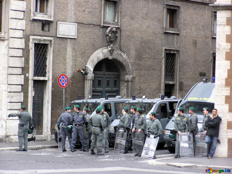 Police blocked the street №12354