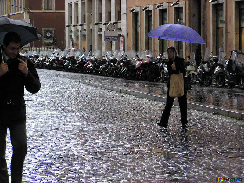 Persone sotto l`ombrello №12505