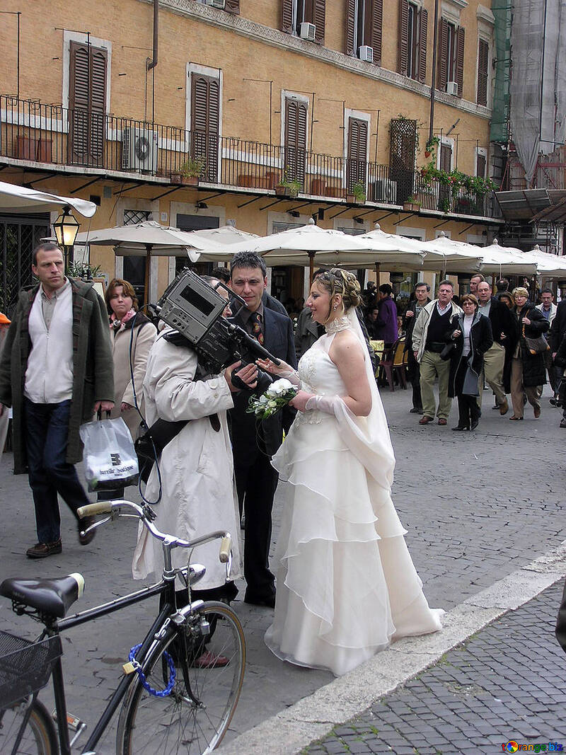 ローマでの結婚式。 №12597