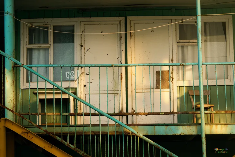 Відреставрована люксова версія The texture of cheap motel Rustic motel balcony texture №13736
